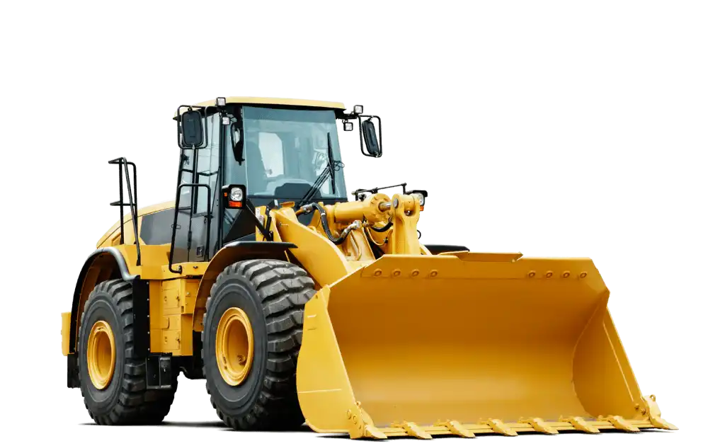 Shovel digging at a construction site in Abu Dhabi – Mine Stone Equipment Rental